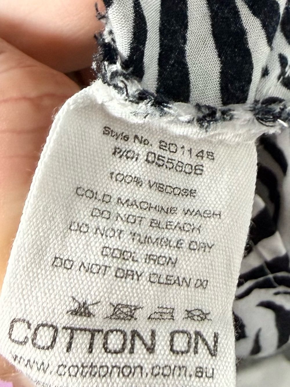 Cotton On Zebra Print One Shoulder Mini Dress Ruffle Animal Print Size L - Picture 10 of 12